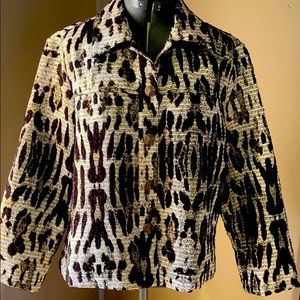 Metallic leopard jacket